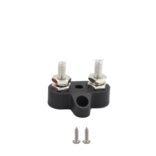 Bloque de distribución de energía M6 DC 48V negro para sistemas eléctricos de barcos