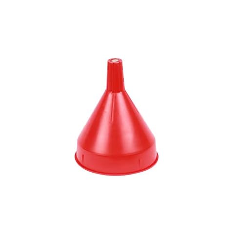 WirthCo 32002 Funnel King Red Safety Funnel with Screen/Strainer Funnel for Oil, Fuel, Gas, and Automotive Large 2 Quart Capacity Cover