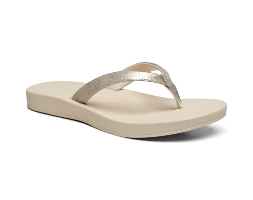 Image of Sanuk Womens Cosmic Shores | Water Resistant Flip Flops for Women | EVA Footbed With Arch Support | Women's Beach Sandals