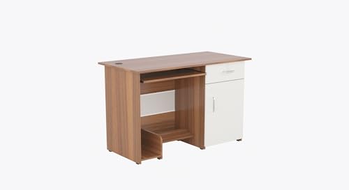 Image of COUCH CULTURE Fisher Engineered Wood Study Table | Multi-Purpose Study Table | Computer Table for Students | Office Table with 2 Drawers | Desk for Work from Home | 1 Year Warranty - Leon Teak
