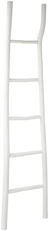 Creative Co-op DA1901 Decorative Painter Wood Blanket Ladder, White