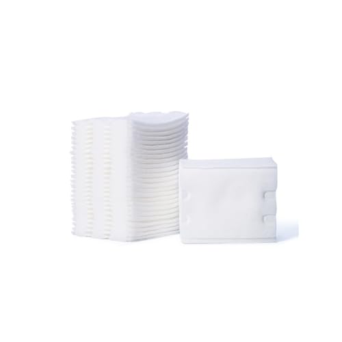 Sewroro 3 Stück pack Dreilagige Doppelseitige Make Up Pads aus Baumwolle Weiß Sanfte Gesichtsschwämme für Tägliche Gesichtsreinigung und Schminken Vliesstoffbasierte Zufällige Farbe