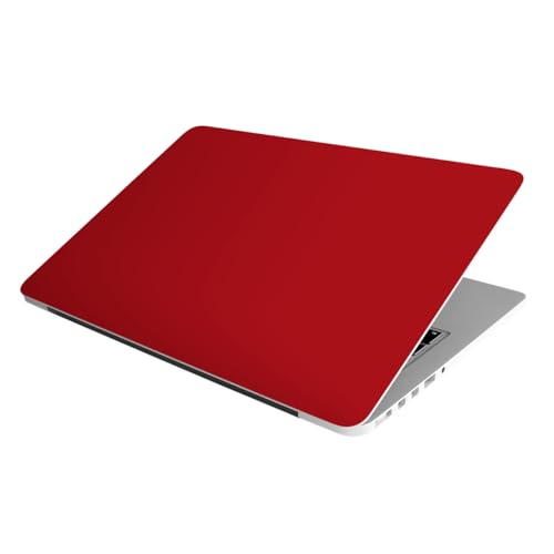 Image of Laptop Skin Stickers HD Quality Sticker for Laptops Upto 15.6 inch (Dustproof|Waterproof|Scratchproof|Reusable) - BE Burgandy (2011)