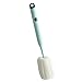 Miokycl Sponge Bottle Dish Brush Cleaning Long Handle Scrubbing Soft Sponge Washing Cup Brush (Light Blue)