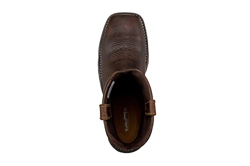 Image of Golden Fox 11 inch Waterproof Square Toe Composite Toe Pull-On Western Work Boot Lightweight Outsole Industrial