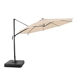 Garden Winds Ersatz-Baldachin, kompatibel mit dem Everhome 3 m runden Solarschirm 2021–2022 – Riplock 500