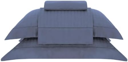 Buddemeyer Jogo de Cama King Cetim 300 Fios Damask Square 100% Al...