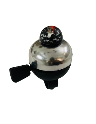 Shrenik Cycle Bell Plastic Upper Compass for All Age Bicycle Bell on Handlebar Sound Crisp Loud (Black)