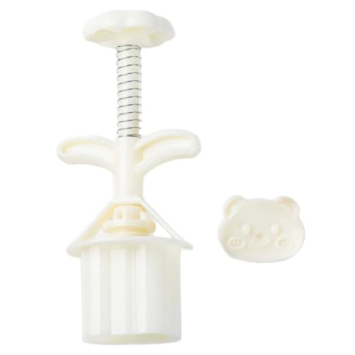 Tampon à biscuits 3D en forme d'ours - Moule à dessert à pression manuelle - Outil de cuisson pour festival de la mi-automne