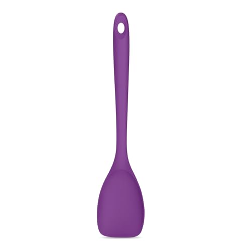 Image of U-Taste Silicone Cooking Spoon 600ºF Heat Resistant Scoop Spatula, Purple