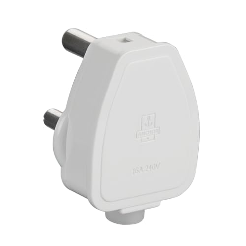 Image of Anchor by Panasonic Super Plug Top 16A, 3 Pin, ISI Certified, Sleek White Finish, Ideal for ACs, Geysers, Washing Machines - Pack of 4