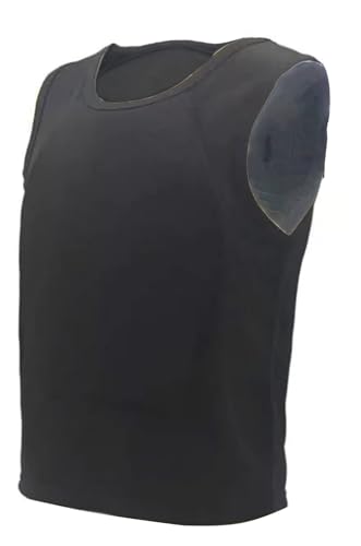 Colete à prova de balas para homens, t-shirt anti-balas proteção do peito e das costas nível IIIA armadura corporal escondida no interior ultraconfortável Slim Fit equipamento de proteção