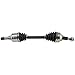TRQ Front Left and Right CV Axle Assembly Set 2 Piece Compatible with 11-14 Chrysler 200 2.4L Automatic Transmission 12-14 Dodge Avenger 2.4L Automatic Transmission 12-19 Journey 2.4L FWD
