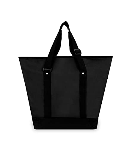 Everest Luggage Deluxe Shopping Tote, Black, Black, One Size4