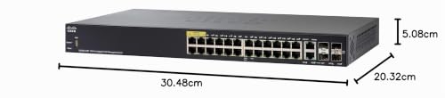 Cisco Small Business SG350 28P Commutateur C3 Géré 24 x 101001000 PoE+ + 2 x Gigabit SFP + 2 x SFP Gigabit combiné Montable sur rack PoE+ - vue 4