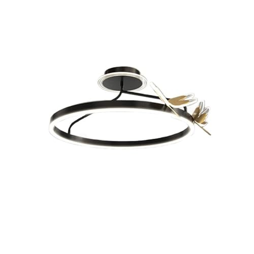 Plafonnier LED scandinave noir pour chambre d'enfant et bureau moderne