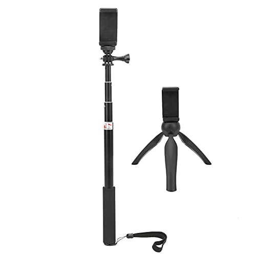 Treppiede in lega di per cellulare e design allungabile ideale per selfie e live streaming portatile funzionalità 3 in 1 leggero alluminio