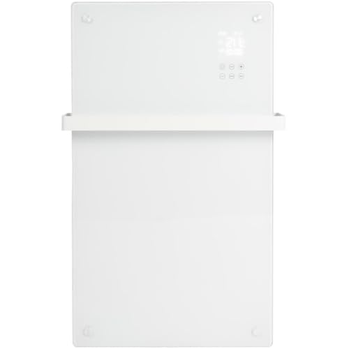 Eurom Radiador de baño Alutherm Sani Verre 1200 WiFi, color blanco, 361254