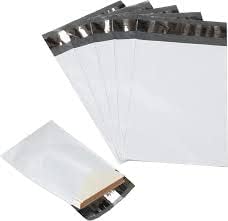 RUSPEPA White Poly Mailer Envelopes - Shipping Bag with Self Seal Adhesive Strip - 10x13 Inch - 100Pcs
