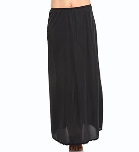 Shadowline Women's 38 Inch Long Flare Half Slip 4711638 1X White #TOP2