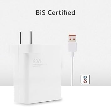 Image of Original 120W Super- Turbo Hyper Charging Combo for Xiaomi Redmi Note 9 /9 Power /9 Prime /Note 10 /Poco M2 Pro /Note 7 Pro /Note 9 Pro /Note 8 /Note 7 /Mi A1 /Mi A2 /Mi A3,USB Type C,White(DP174)