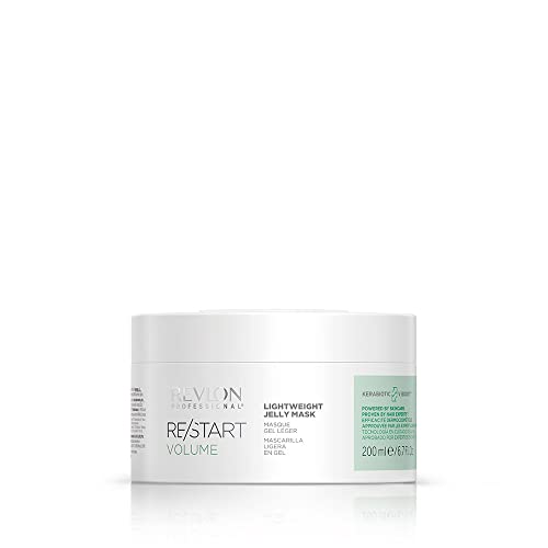 REVLON PROFESSIONAL RE/START VOLUME Mascarilla Pelo Ligera en Gel, Mascarilla Capilar Voluminizadora para Cabello Fino y Seco, Tratamiento Antirrotura Pelo Dañado, 250ml