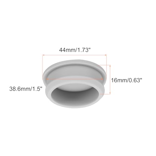 Image of Snap in Locking Hole Plugs Rubber Panel Seal Cover Drilled Silicone Caps, [for Kitchen Rubber, Waterproof Sealing Plugs] - 38.6mm /1.5in /Gray /2Pcs