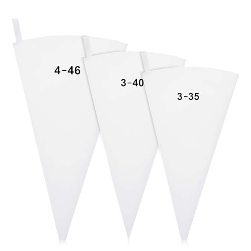 3 Pcs Reusable Pastry Bags 14-18