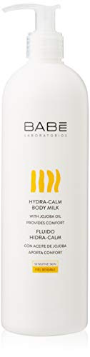 Laboratorios Babé - Fluido Corporal Hidra-Calm 500 ml, Con Aceite de Jojoba y Manteca de Karité, Hidratante, Nutritivo, Protección Epidermis, Piel Sensible y Delicada, Alivio Inmediato,