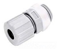 Hubbell HJ1002GPK25 Junior Cord Connector, 0.14" to 0.20" Cable, 1/4", Gray (Pack of 25)