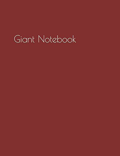 Grand notebook 500 pages rouge foncé pour journal de bord