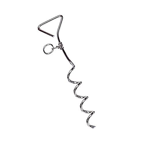 Großer Sturmhering mit Hundering verchromter Stahl 42 cm, lose