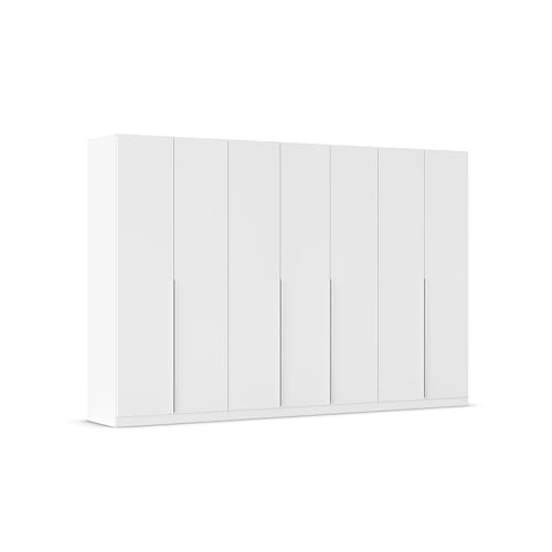 Rauch Möbel Alabama, Kleiderschrank für Schlafzimmer, Kinderzimmer, Wohnzimmer, Garderobe, Flur, 7-türig, mit Zubehör Basic, Farbe Weiß, Breite 315 cm