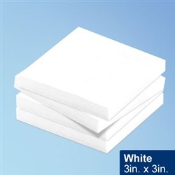 Cleanroom Sticky Notes, White, 3" X 3", 100 Sheets/pad, 10 Pads/Pack