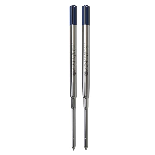 Recharges Stylo à Bille Compatibles Sheaffer Monteverde Pointe Moyenne Encre Souple Lot de 2