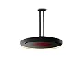 Bromic Eclipse Smart Heat 2900W Electric Patio Heater - Dimmable LED Light Ring, Radiant Heat, 220V-240V, Black Finish - BH0920001-1