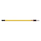 Rubbermaid Commercial Products HYGEN Quick-Connect Straight Extension/Extendable Handle/Stick/Pole 4-8 Feet Yellow Lightweight for Janitorial/Professional/Industrial Microfiber Floor