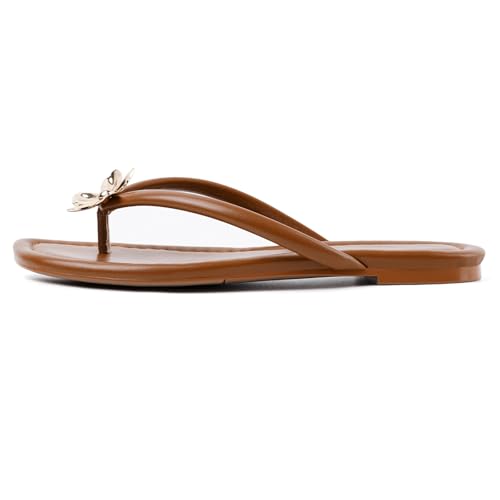 Image of DREAMSTORY Womens Beaded Flip Flops Beach Jeweled Thong Sandals