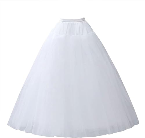 Women's 4 Layers Hard Tulle Petticoat Crinoline Underskirt Slips for Wedding Dress2