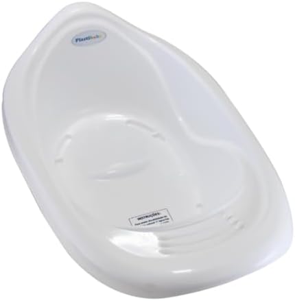 Banheira Bebê Perolada 22L Plastibaby (Branco)