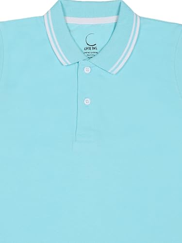 Image of Cotton Polo T-Shirt for Kids Boys Girls Half Sleeve, Regular Fit Tees for Boys Collared Casual Tshirts | Soft & Breathable Biowash Fabric | Half Sleeve