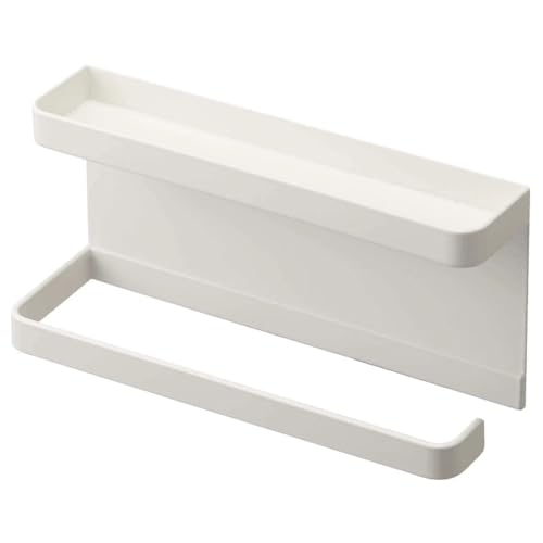 アンブレラホルダー トレー付き マグネット 傘立て 玄関扉収納 炭素鋼収納ラック 多機能傘収納受けト付き 玄関ドア壁掛け 省スペース 穴あけ要 簡単取り付け フック搭載 傘収納 小物整理