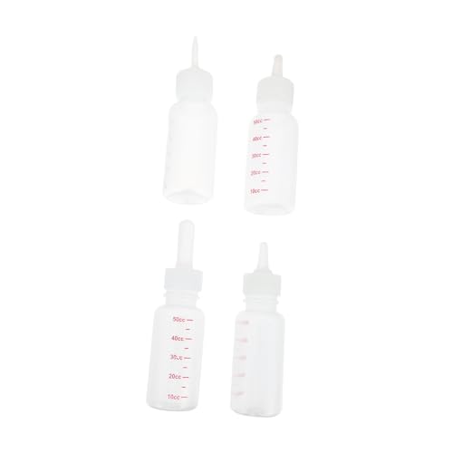 HOLIDYOYO 4pcs Kitten Feeder Pet Milk Bottles for Newborn Kitten Milk Feeding Bottle