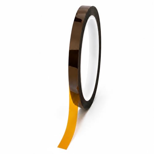 Image of Tapes Master - 1 /2 inch x 36 Yds 1 Mil Polyimide High Temperature Heat Resistant Heat Transfer Thermal Electrical Insulation Tape