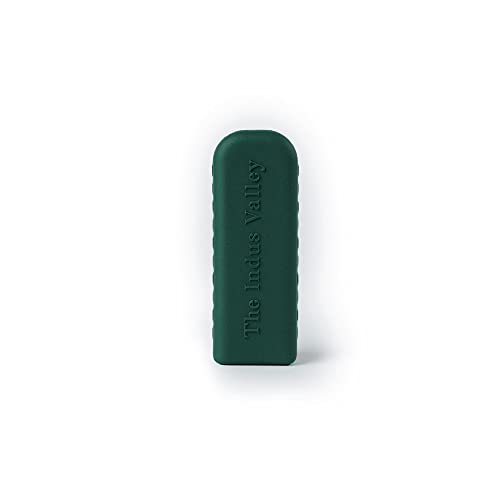 Image of The Indus Valley Silicone Hot Handle Holder for Cast Iron Cookware|Long Handle Sleeve|11 cms|Green Colour|Kitchen Accessories|Heat Resistant|Grip Cover