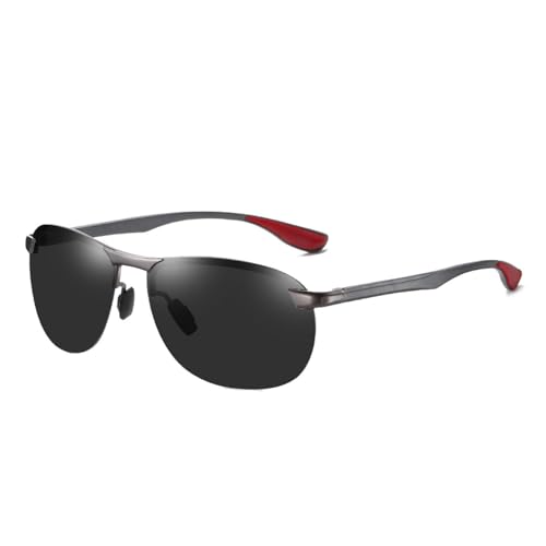 Lunettes de soleil photochromiques pour homme monture invisible