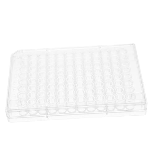 ELAYARD - ELAYARD Lot De 2 Plaques De Culture Pour Laboratoire Microplaques Avec Couvercle Plaques Multipuits Pour Échantillons Cellulaires Et Tissulaires Bacs De Rangement Transparents