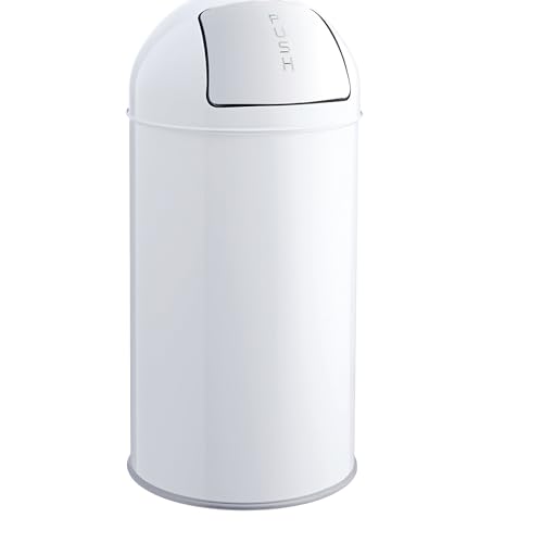 Poubelle à plier Helit H2401405 The dome blanche de 50 l pour gestion des déchets