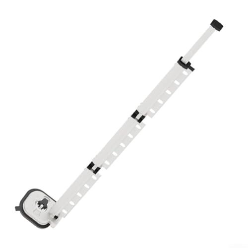 Tringle à rideau de douche en aluminium aérospatial blanc flexible avec ventouses