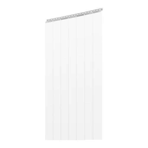 Fyssnn PVC Streifenvorhang Lamellenvorhang Türvorhang 200 x 105 cm (7 STK) - 2 mm Dicke, Transparenter Thermo Vorhang für Kälteschutz als Industrievorhang, Stallvorhang gegen Zugluft